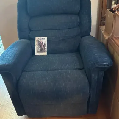 Pride-Style Electric Power Lift Recliner Chair – Dark Blue Upholstery