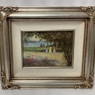 Sale Photo Thumbnail #22: James G. Llewelyn Impressionist Landscape Painting