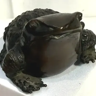 Cast Metal Frog Mark Tobey Collection