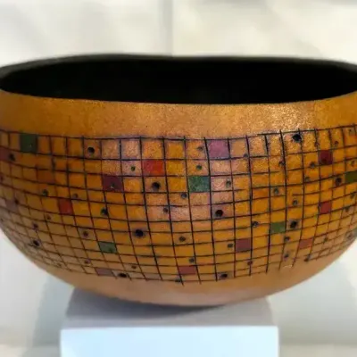 2010 CMASI Signed Art Gourd