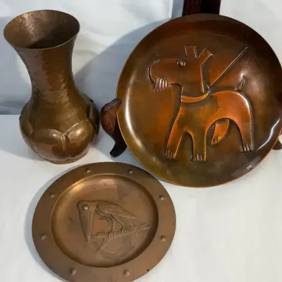 Francisco Rebajes Copper Plate & Other Pieces
