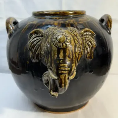 Khmer Empire Elephant Pot