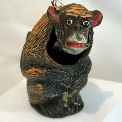 Ceramic Monkey "Nodder" Ornament