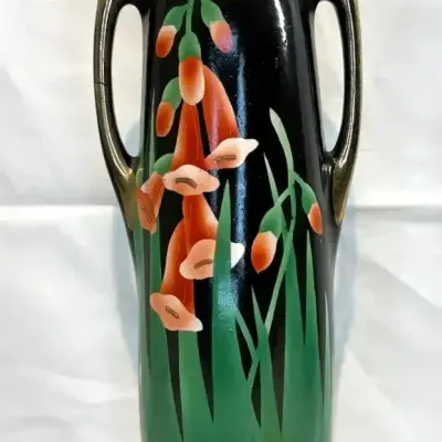 Royal Nishiki Nippon Porcelain Art Nouveau "Foxglove" Vase