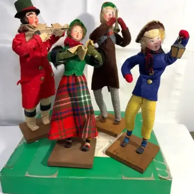 The Four Sisters Christmas caroler figurines
