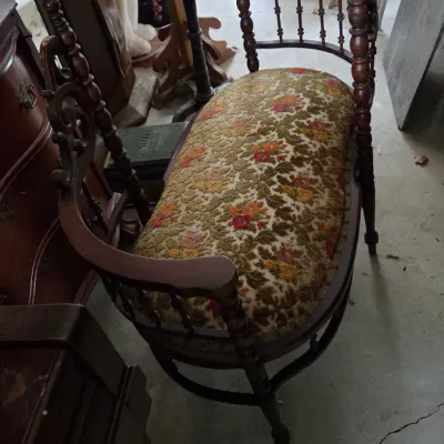 Sale Photo Thumbnail #82: Antique Tete a Tete. Conversation chair