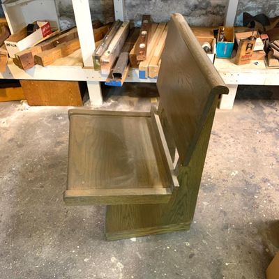 Mid-Cent pew chair