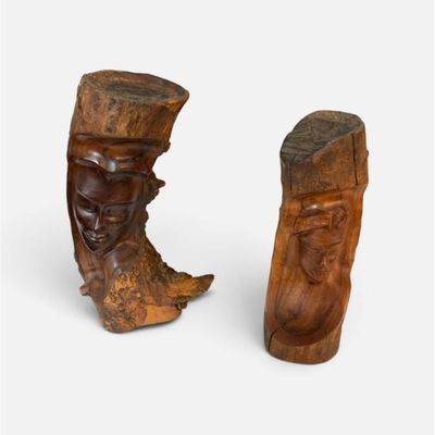 Carved faces