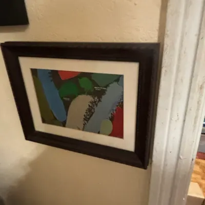 Sale Photo Thumbnail #78: Abstract expressionist mixed media composition