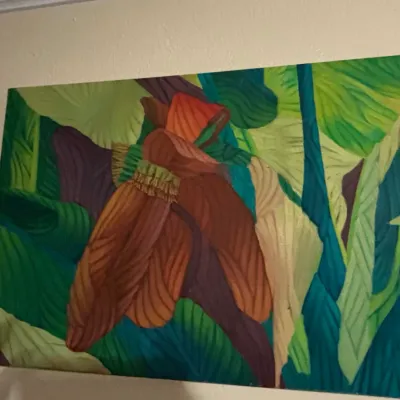 Sale Photo Thumbnail #42: Original oil painting of tropical flora by calano