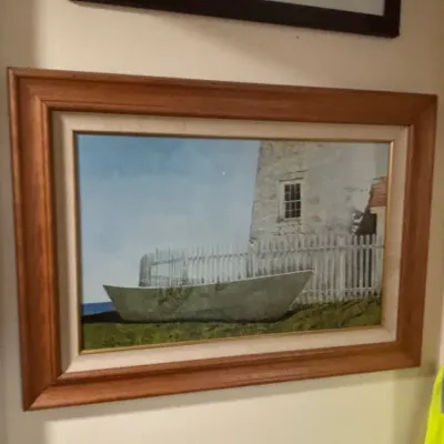 Sale Photo Thumbnail #13: Gary akers pemaquid dory framed print and sepia toned truck photograph