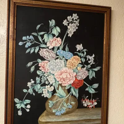 Sale Photo Thumbnail #50: R h pemberton still life floral painting