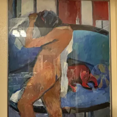 Sale Photo Thumbnail #53: S maxwell nude study oil painting