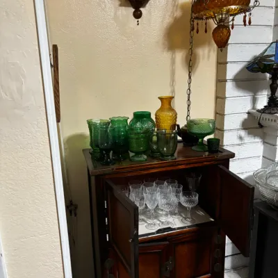Sale Photo Thumbnail #69: Vintage old charm style drinks cabinet