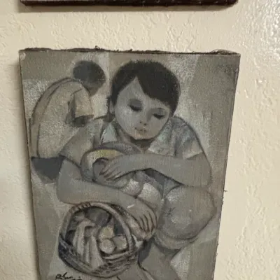 Sale Photo Thumbnail #52: Roger san miguel original oil painting