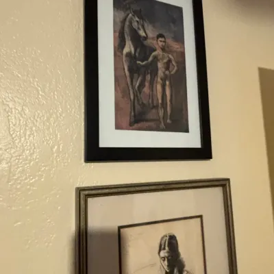 Sale Photo Thumbnail #48: Pablo picasso boy leading a horse framed art print