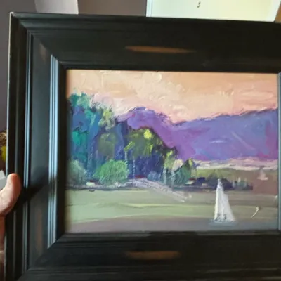 Sale Photo Thumbnail #22: James hartman berkeley oil painting