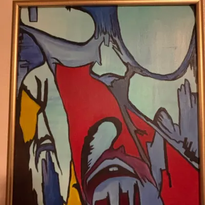 Sale Photo Thumbnail #33: Original abstract expressionist oil painting