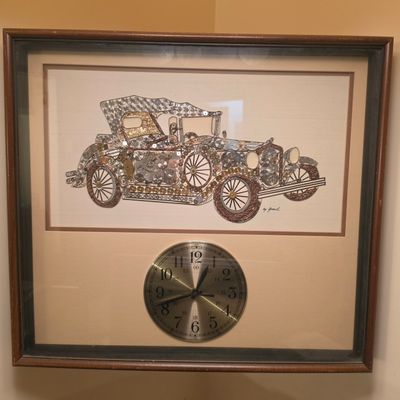 Sale Photo Thumbnail #173: Vintage Girard Assemblage Watch Part Automobile Wall Clock