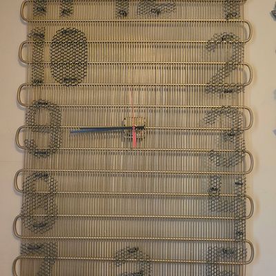 Upcycled Industrial Refrigerator Condenser Wall Clock