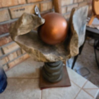 Sale Photo Thumbnail #133: Mid-Century Modern Brutalist Sphere Sculpture