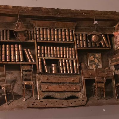 Mid-Century Metal Diorama Wall Sculpture