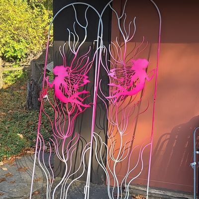 Sale Photo Thumbnail #126: Vintage Metal Garden Fairy Screen