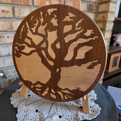 Sale Photo Thumbnail #227: Intarsia Tree of Life Wall Art