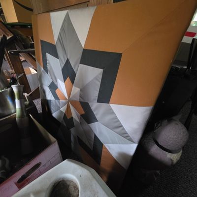Sale Photo Thumbnail #147: Modern Geometric Fabric Star Wall Art
