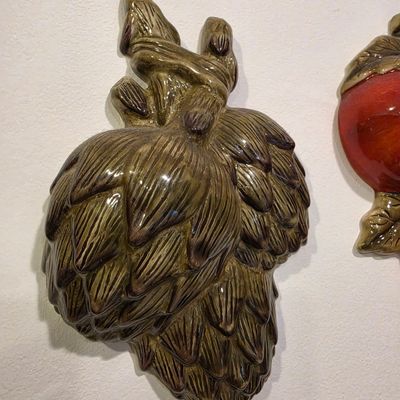 Sale Photo Thumbnail #217: Mid-Century Ceramic Artichoke Wall Plaque