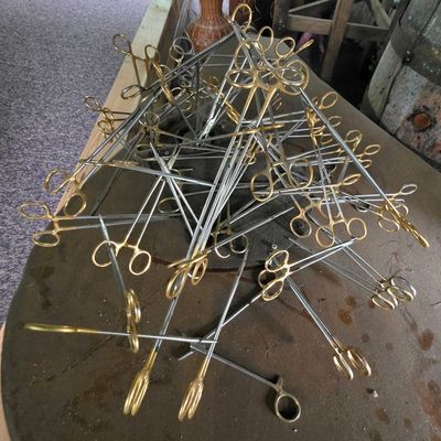 Sale Photo Thumbnail #188: Collection of Gold-Plated Tungsten Carbide Needle Holders