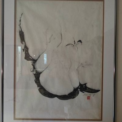 Sale Photo Thumbnail #171: Susan Anjiroff Original Ink Wash Painting