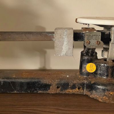 Sale Photo Thumbnail #186: Vintage Central Scientific Co. Triple Beam Balance Scale