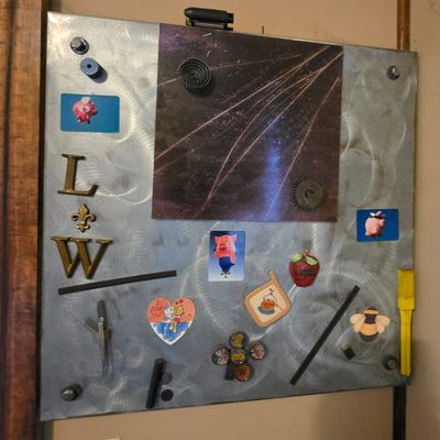 Sale Photo Thumbnail #225: Custom Industrial Metal Magnetic Bulletin Board