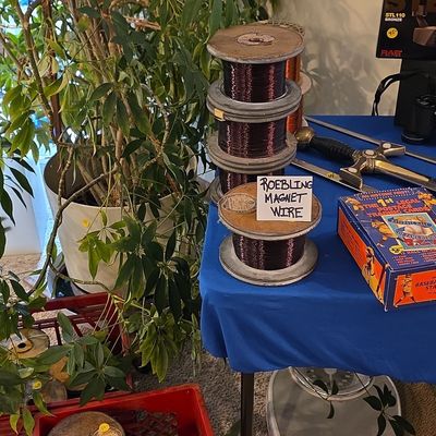 Sale Photo Thumbnail #274: Roebling Vintage Magnet Wire Spools