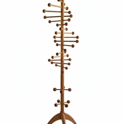 Nanna Ditzel Style Beechwood 'Helix' Coat Stand
