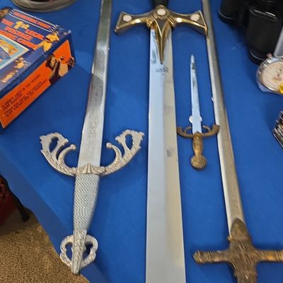 Sale Photo Thumbnail #101: Collection of Decorative Fantasy and Historical Style Swords