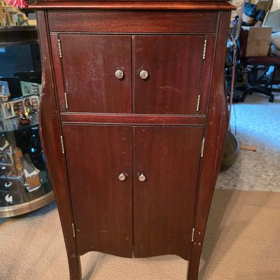 Vintage Mahogany Phonograph Cabinet