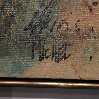 Sale Photo Thumbnail #105: Original Oil Painting Signed 'Michel'