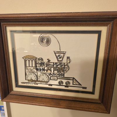 Girard Watch Part Locomotive Assemblage Art