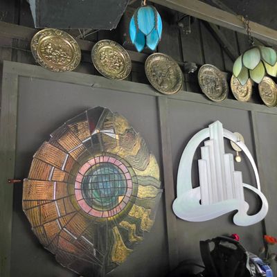 Art Deco Style Skyscraper Wall Sculpture