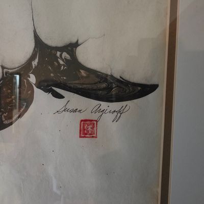 Susan Angiroff Suminagashi Ink Painting