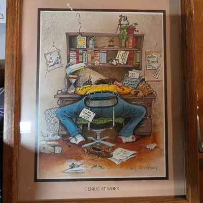 Sale Photo Thumbnail #281: Gary Patterson 'Genius at Work' Framed Art Print