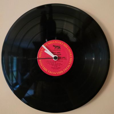 Sale Photo Thumbnail #271: Billy Joel 'The Stranger' Vinyl Record Wall Clock