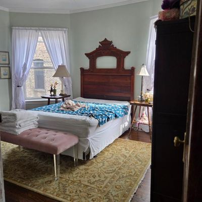 Sale Photo Thumbnail #9: Bed, Bench, Rug, Lamps & Side Tables