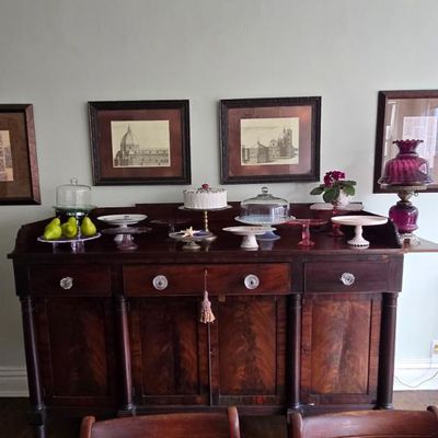 Sale Photo Thumbnail #15: Empire Buffet, Cake Stands, Artwork