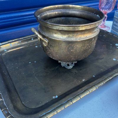Sale Photo Thumbnail #99: Variety of items, from vintage glass to furniture, to art!