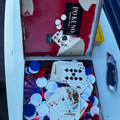 Sale Photo Thumbnail #116: Variety of items, from vintage glass to furniture, to art!