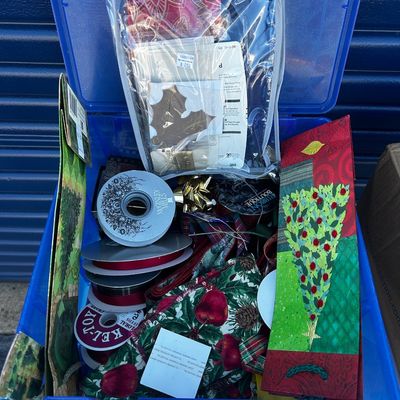 Sale Photo Thumbnail #109: Variety of items, from vintage glass to furniture, to art!