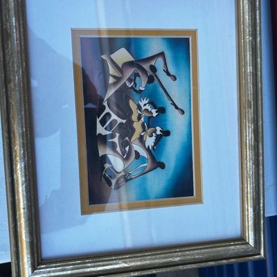Sale Photo Thumbnail #56: Variety of items, from vintage glass to furniture, to art!